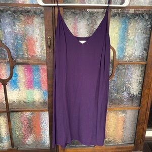 Aritzia Wilfred free purple slip dress